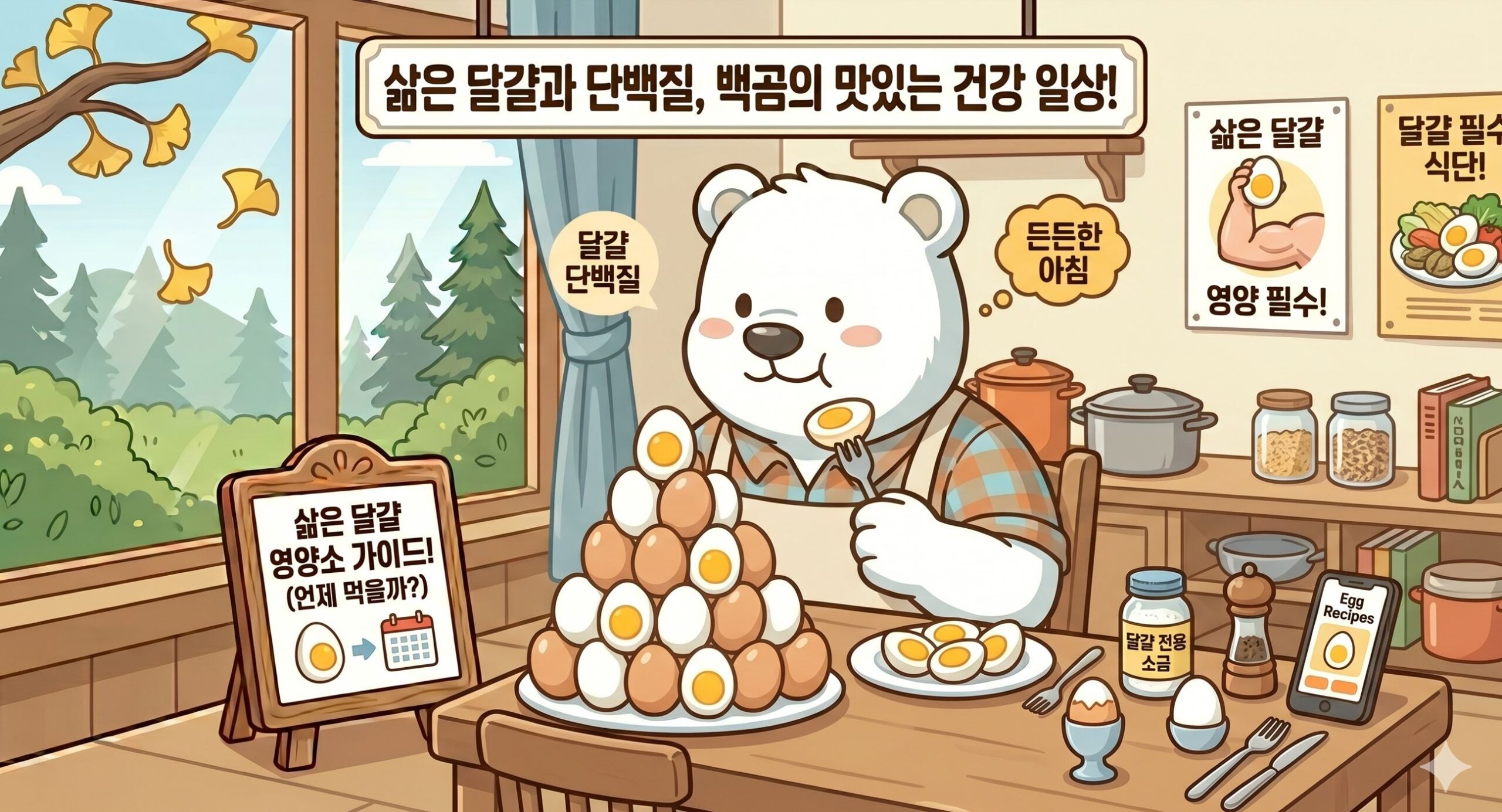 닭가슴살의 퍽퍽함을 대신해 계란 몇 개 먹어야 할까? 단백질 많은 음식 종류별 함량 완벽 비교 데이터를 참고하며 식단을 준비하는 모습