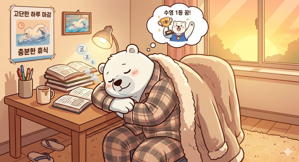 심 식사 후 아이스 아메리카노를 마시면서도 졸음과 싸우며 참으려 할수록 더 졸린 식곤증 원인과 즉각 잠 깨는 법 5가지 정보를 확인하는 모습